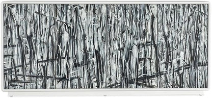 Hooker Furniture Melange Graffitio Wood Credenza in White - Image 5