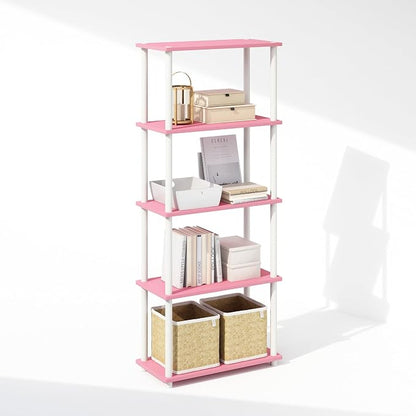 Furinno Turn-N-Tube Book Shelf, 5-Tier Bookshelf, Bookcase by Furinno-FitsYourSpaceFitsYourBudget