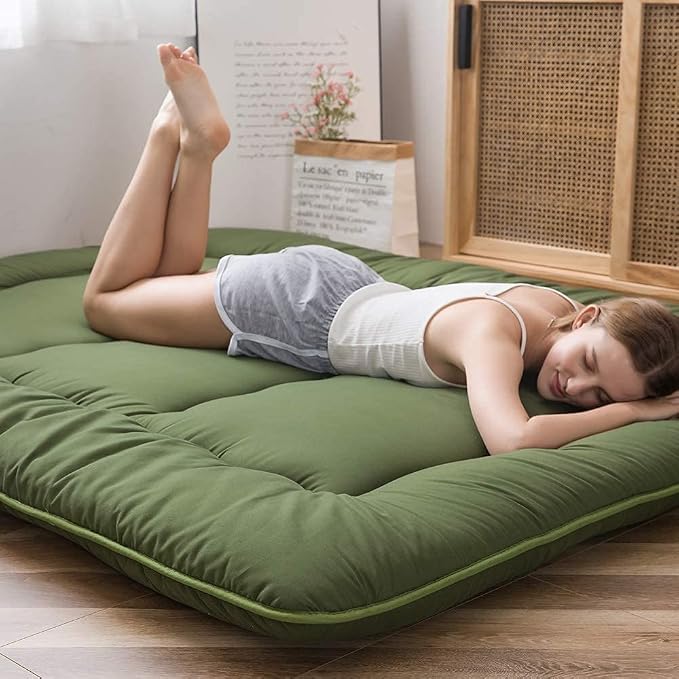 MAXYOYO Japanese Floor Mattress Futon Mattress, Thicken Sleeping Pad Foldable - Image 5