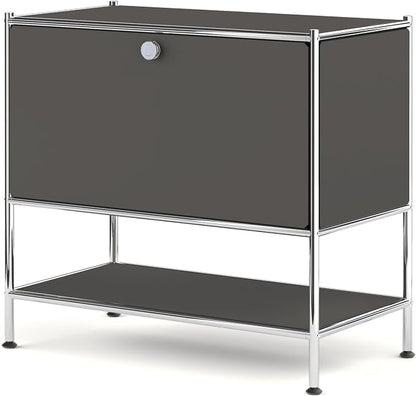 Metal Sidetable with Flap Door, 27.5" Height by SIMPLINK