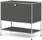 Metal Sidetable with Flap Door, 27.5" Height by SIMPLINK