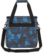 Camouflage Basket Coffee Maker Carring Bag Travel Carrying Storage Tote Bag Compatible with Keurig K-Mini or K-Mini Plus Portable Single Serve Coffee Brewer Case with Pockets for K-cup Pods