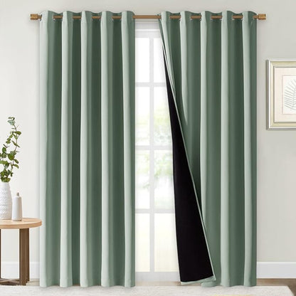 NICETOWN 100% Blackout Window Curtain Panels, Cold and Full Light Blocking by NICETOWN