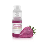Bakell - Cranberry Tinker Dust (4g, 1x Mini Spray Pump) Edible Glitter for Food, Desserts, and Beverages!