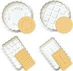 4 Pcs Cookie Press Mold, Waffle Cookie Stamp Mold, With Cute Cat Paw Shaped Plunger Stamp, Easy to Use, for Treats DIY Baking, Cake, Pastry