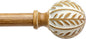 QDWIS Boho Wood Curtain Rods for Windows 48 to 84 inch, Rustic Decorative by Unknown