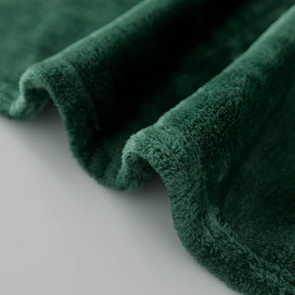 Forest Green Fleece Plush Throw Blanket 50"x60"for Couch Fuzzy Cozy Flannel | - Image 7