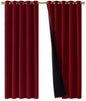 NICETOWN 100% Blackout Window Curtain Panels, Burgundy Red, Cold and Full Light by NICETOWN