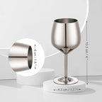 Shot Glasses, 2 oz Shot Glass Set, Stainless Steel Shot Glasses, Mini Wine Glass Perfect for Tasting Brandy,Suitable for family dinner party, bar tools, gifts(set of 2) (Silver)