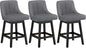 YaFiti Swivel Bar Stools Set of 3, 26 Inch Counter Height Bar Stools by YaFiti