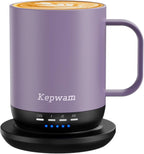 Heated Coffee Mug T1-14oz Fast Heating & Longer Battery Life Self Heating Coffee Mug Hot to 149℉ - Touch & App Controlled Mug Coffee and Hot Beverage Warmer, Gifts for Women and Men