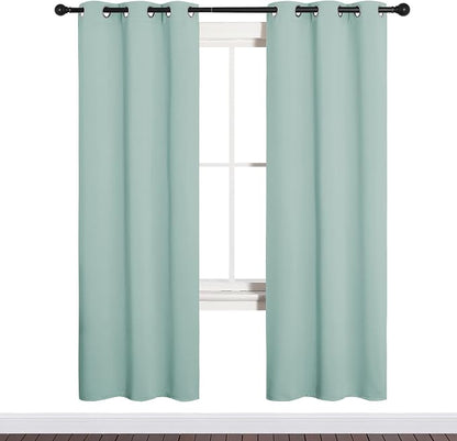 NICETOWN Bedroom Curtain Panels Blackout Draperies, Thermal Insulated Solid - Image 2