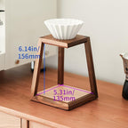 watchget Pour Over Coffee Station Coffee Dripper Stand Wooden Drip Station Pour Over Coffee Maker Stand Filter Holder