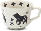 Ceramic Coffee Mug, 12 oz Novelty Unique Teacup with Large Handle, Stoneware Cup for Tea Mocha Latte Cappuccino Espresso (Bear)