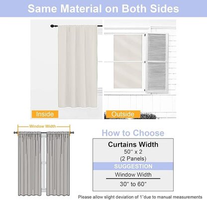 Simplebrand Natural Blackout Curtains - Image 9