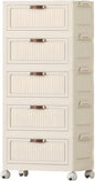 5-Tier Foldable Storage Cabinet by FoldTrend