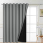 Yakamok Dove Grey Blackout Patio Door Curtain Panels W100 x L96, 1 Panel | by Yakamok