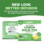 HANDPICK Lemon Balm Tea Bags – 100 Count | 100% Pure Natural Dried Lemon Balm Herb | Caffeine-Free Herbal Tea with Citrus Flavor & Aroma | Round Eco-conscious Teabags