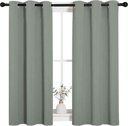NICETOWN Bedroom Curtain Panels Blackout Draperies, Thermal Insulated Solid - Image 2