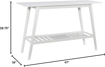 Linon Melissa White Mid Century Console Table - Image 16