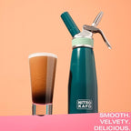 0.5L Nitro Coffee Maker, Aluminum Nitro Cold Brew Coffee Maker with Special Nitro Diffuser Nozzle & Cold Brew Maker for Making Nitro Cold Brew, 1 Pint/0.5L, Includes (10) Nitro Cartridges