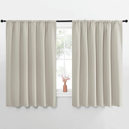 NICETOWN Blackout Curtains for Bedroom, 1 Pair, 70 by 63-inch, Window Treatment by NICETOWN