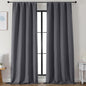 Simplebrand Ava Grey Blackout Curtains by Simplebrand