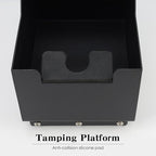 Espresso Knock Box, Stainless Steel Coffee Bag Container, With Steel Bracket And Noise Reducing Rubber Ring (Rectangle L-No base)