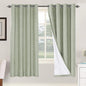 H.VERSAILTEX Linen Blackout Curtains 72 Inches Long 100% Absolutely Blackout by HVERSAILTEX