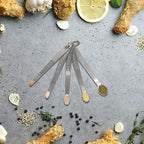 3PCS 1/32 Teaspoon(1/32tsp, 0.16ml, Smidgen) Single Tiny Measuring Spoon, Small Individual Stainless Steel Measure Spoons Only