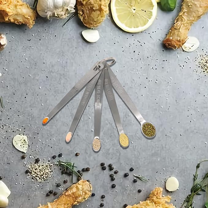 1PCS 1/8 Teaspoon(1/8tsp, 0.625 ml, Dash) Single Tiny Measuring Spoon, Small Individual Stainless Steel Measure Spoons Only
