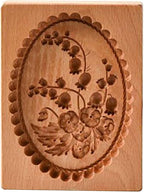 Wooden Cookie Biscuit Mold, 3D Baking Mold, Embossing Craft Decorating Baking Tool, Suitable for Halloween Thanksgiving Christmas Kitchen DIY (Violet 10 * 10 * 2)