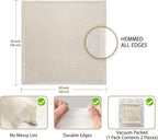 Olicity Cheese Cloths, 2PCS, Double-Layer, 20x20Inch, Reusable Grade 90 Cheese Cloth Bag for Straining, Hemmed Unbleached Cotton Precut Fine Mesh Muslin Cheesecloth for Juicing, Butter, Canning