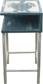Furniture Barn USA Weathered Cottage and Riverway Shelf Drink Table by FurnitureBarnUSA