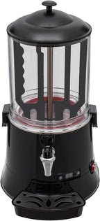 Hot Chocolate Maker Machine, 400W 10L/2.7Gal Electric Stainless Steel Hot Chocolate Dispenser Melting Machine, Commercial Beverage Warmer Coffee Maker for Kitchen Party, Black