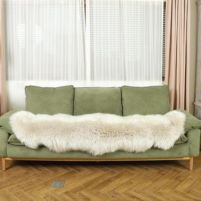 LLB Genuine Sheepskin Area Rug Wool Rug Fur Carpet Fluffy Shaggy Fur Rug - Image 5