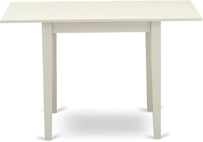 East West Furniture NDVA5-LWH-C 5 Piece Modern Dining Table Set Includes a - Image 6