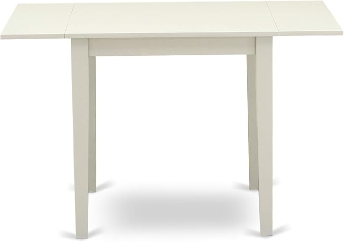 East West Furniture NDVA3-LWH-C 3 Piece Kitchen Table & Chairs Set Contains a - Image 6