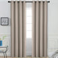 Yakamok Room Darkening Curtains 52x96 inch Length Natural-Living Room | 2 panels by Yakamok
