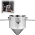 Pour Over Coffee Dripper Stainless Steel Coffee Filter Pour Over Coffee Maker Collapsible Coffee Dripper Cup Cone Filter for Travel Camping (Stainless Steel)