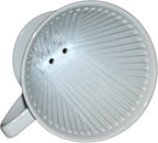Cilio C105179 Porcelain Coffee Filter/Holder Pour-Over, 6/Large, White