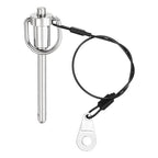 UXCELL 1 Pcs Quick Release Pin, 1/4" x 2" (Dia. x L), Silver, 304 Stainless Steel
