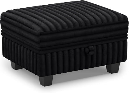 Belffin Corduroy Fabric Ottoman - Image 8