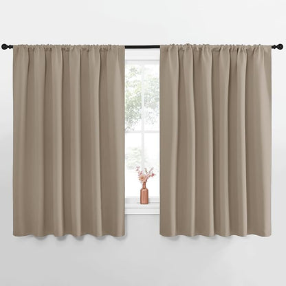 NICETOWN Blackout Curtains for Bedroom, 1 Pair, 70 by 63-inch, Window Treatment by NICETOWN