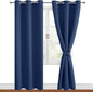 Blackout Curtains for Bedroom, 42 x 84 Inches Long, 2 Panels | Thermal by Hiasan
