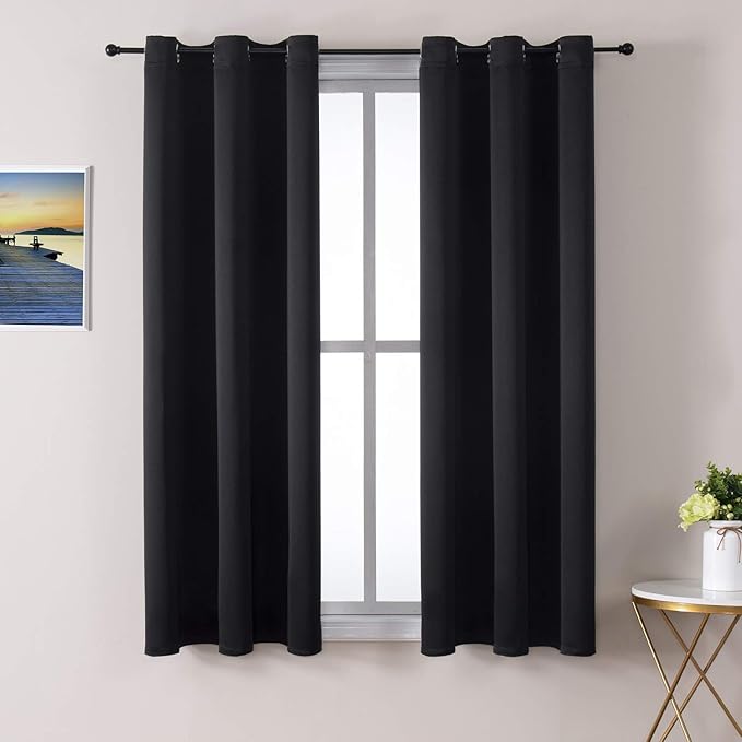 ChrisDowa Blackout Curtains for Bedroom and Living Room 63 Inches Long | 2 by ChrisDowa