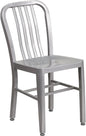 Flash Furniture Commercial Grade Silver Metal Indoor-Outdoor Chair by FlashFurniture