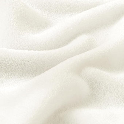 BEDELITE Fleece Blanket Soft Plush King Size Bed Blanket Cream 108"x90" | Ultra - Image 5