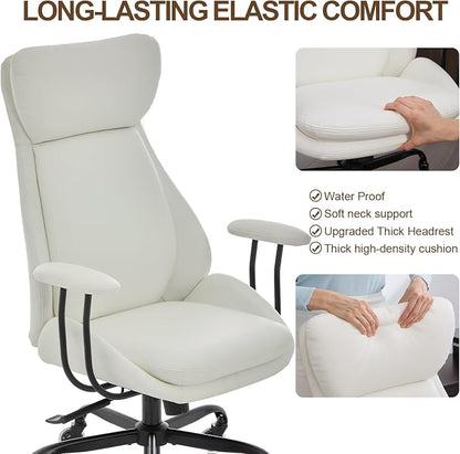 E-Motie Office Chair, Leather Desk Chair - Image 7