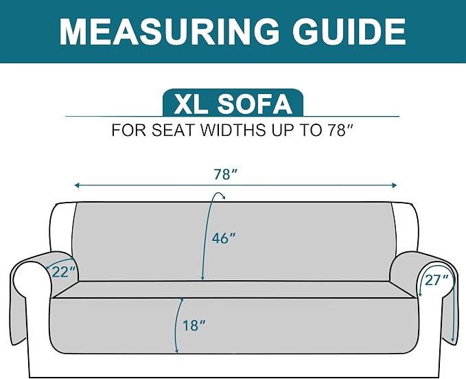 Turquoize 100% Waterproof Sofa Covers Couch Cover - Image 5